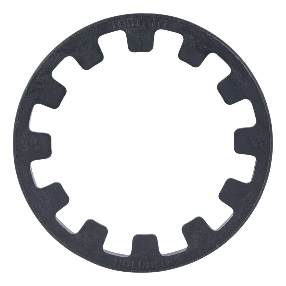 HoldRite TRSPVCNH3 3 in Black PVC No-Hub Spanner Ring for TestRite Test Cleanout Tee - 2