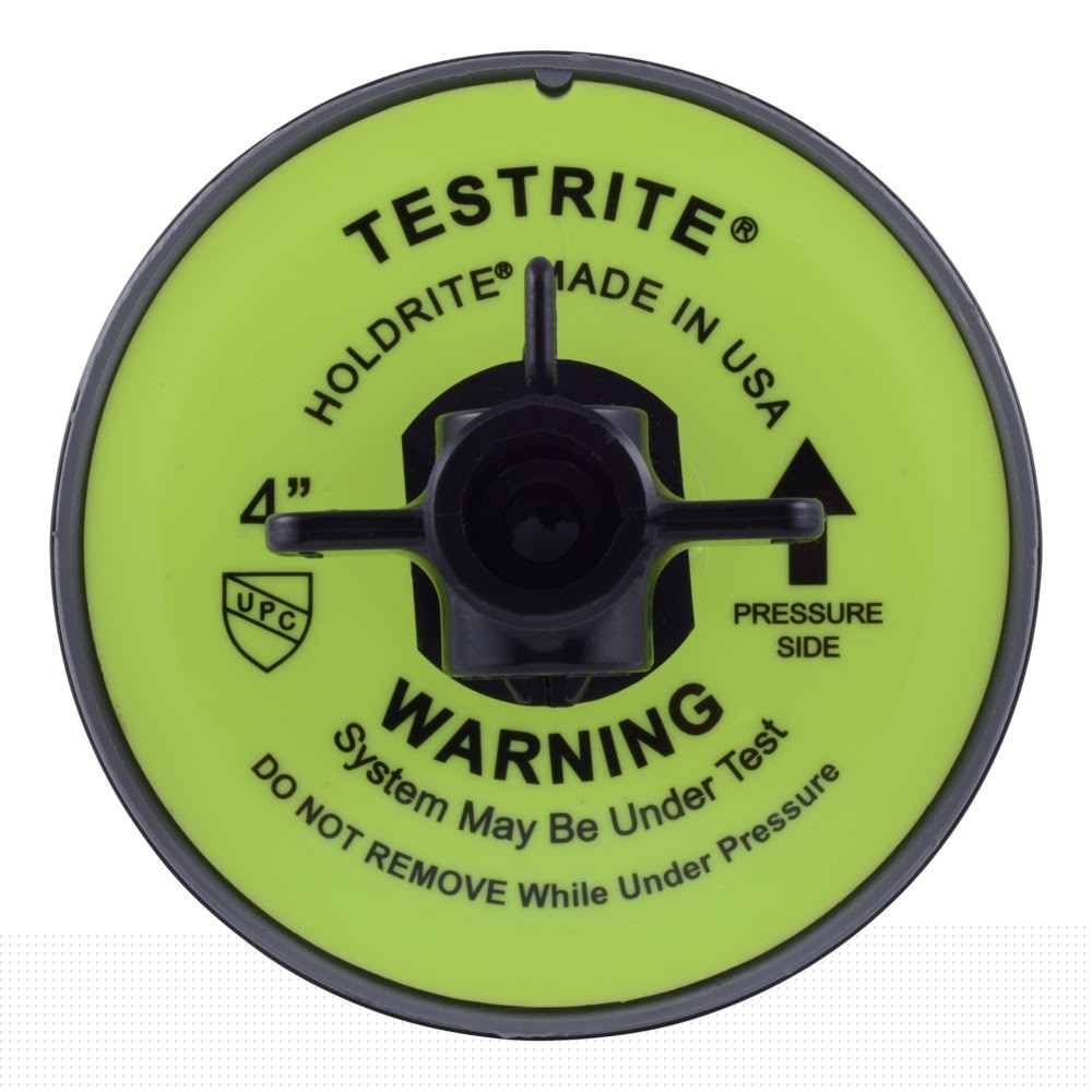 HoldRite TRW4V 4 in TestRite Test Wedge with Valve for DWV Testing - 2