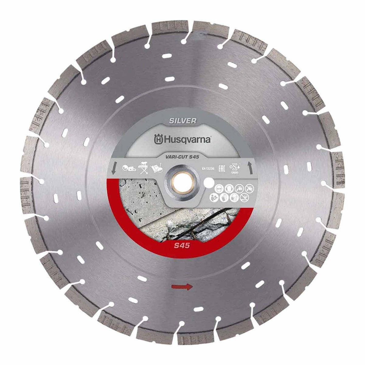 Husqvarna 534973130 Durable 16-inch Diamond Blade for Concrete Cutting