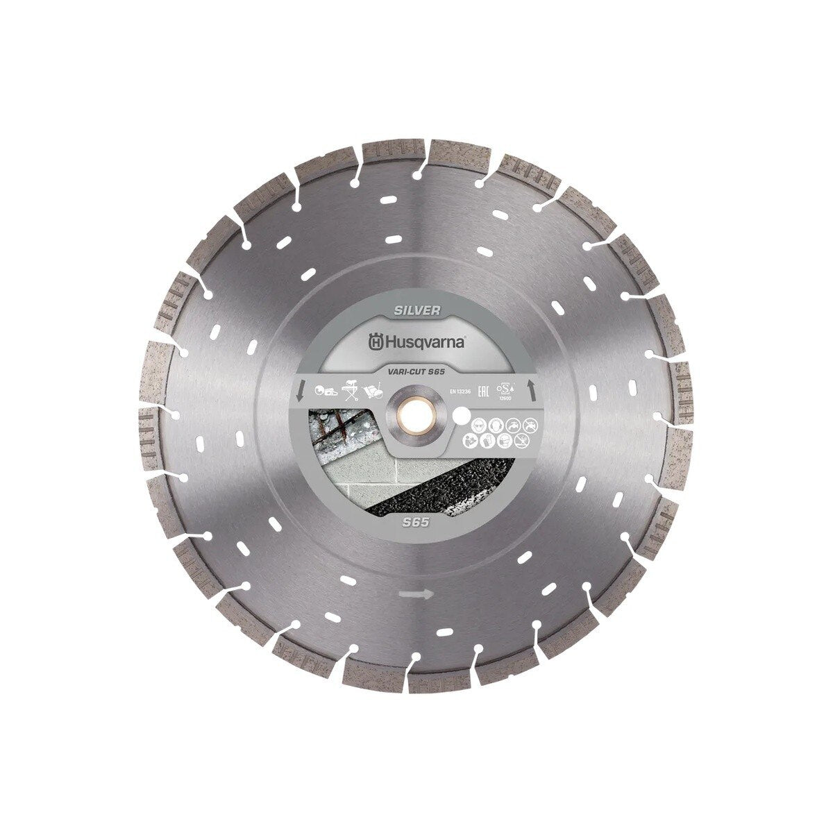 Husqvarna 534973220 Vari-Cut S65 14" Segmented Diamond Blade for Abrasive Materials