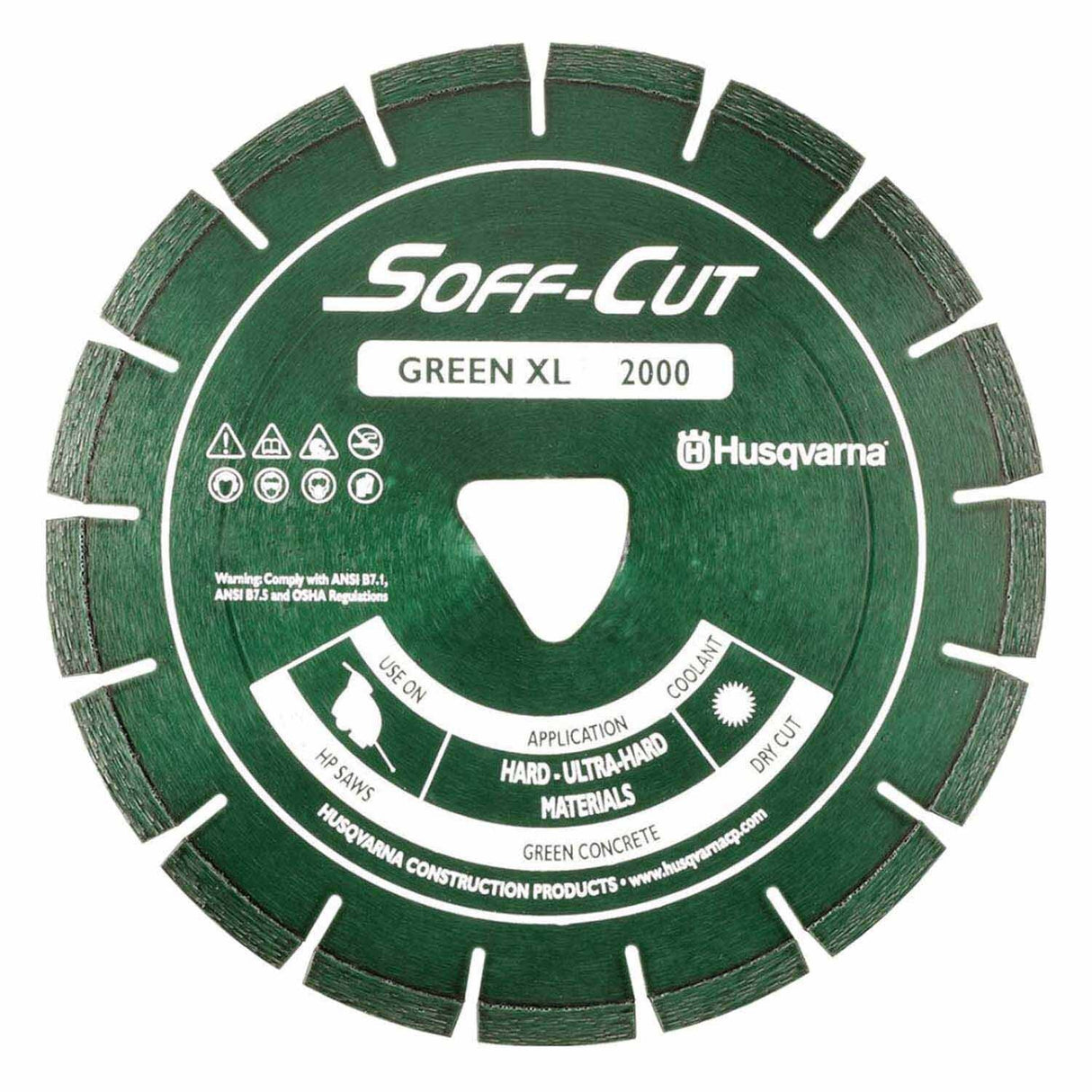 Husqvarna 542777006 Elite Soff-Cut XL 2000 Blade for Green Concrete Cutting