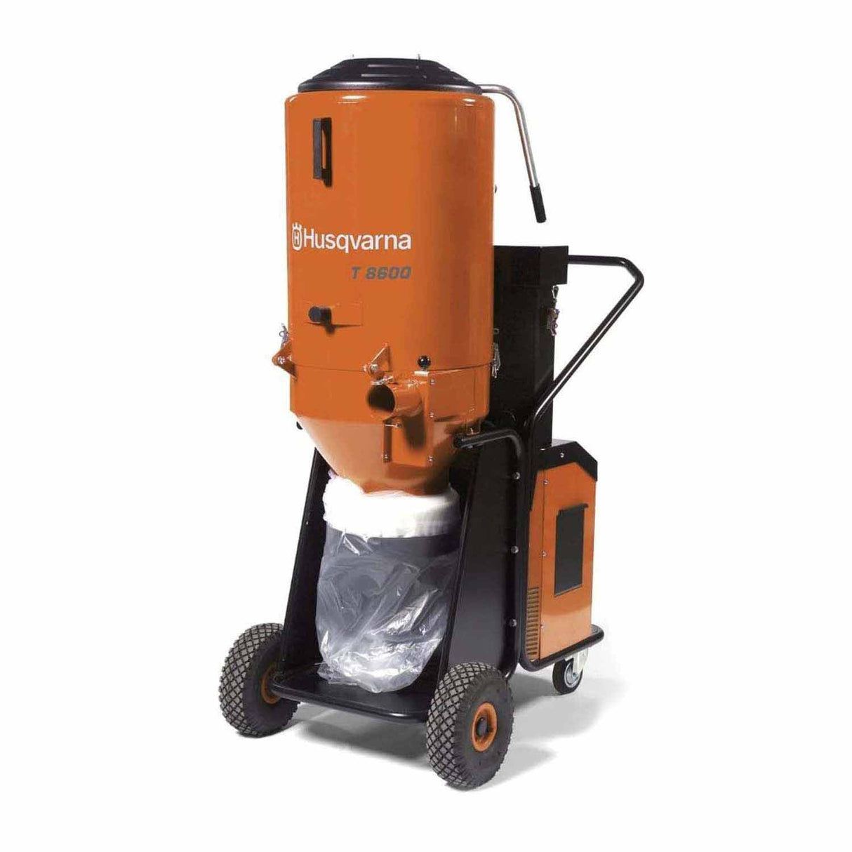 Husqvarna 967664201 T 8600 Industrial Dust Extractor, 480V 3-Phase, HEPA H13, Longopac Bag System