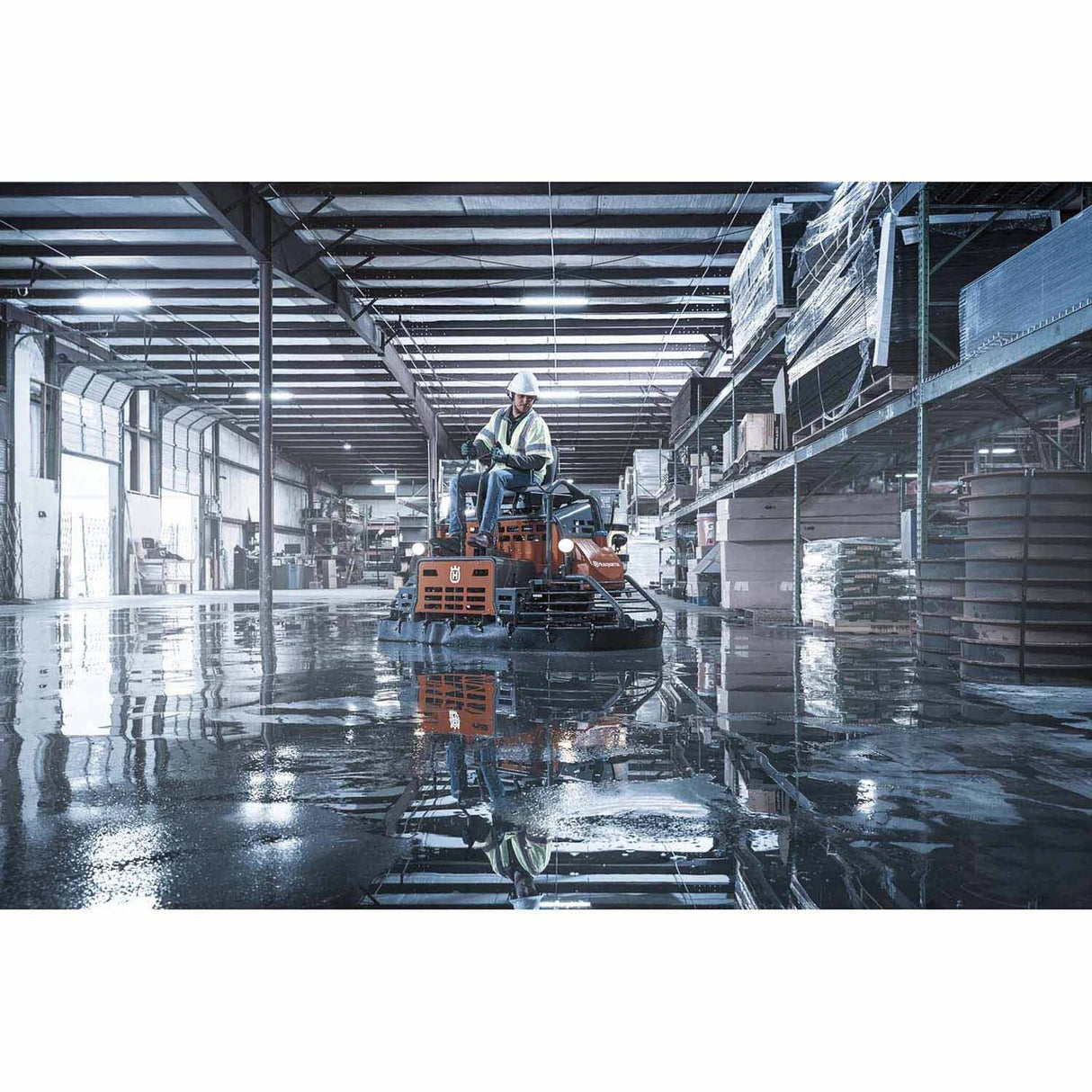 Husqvarna 970461603 CRT 48 Ride-On Power Trowel, 48 in Troweling Diameter, 57 hp Petrol Engine - 8