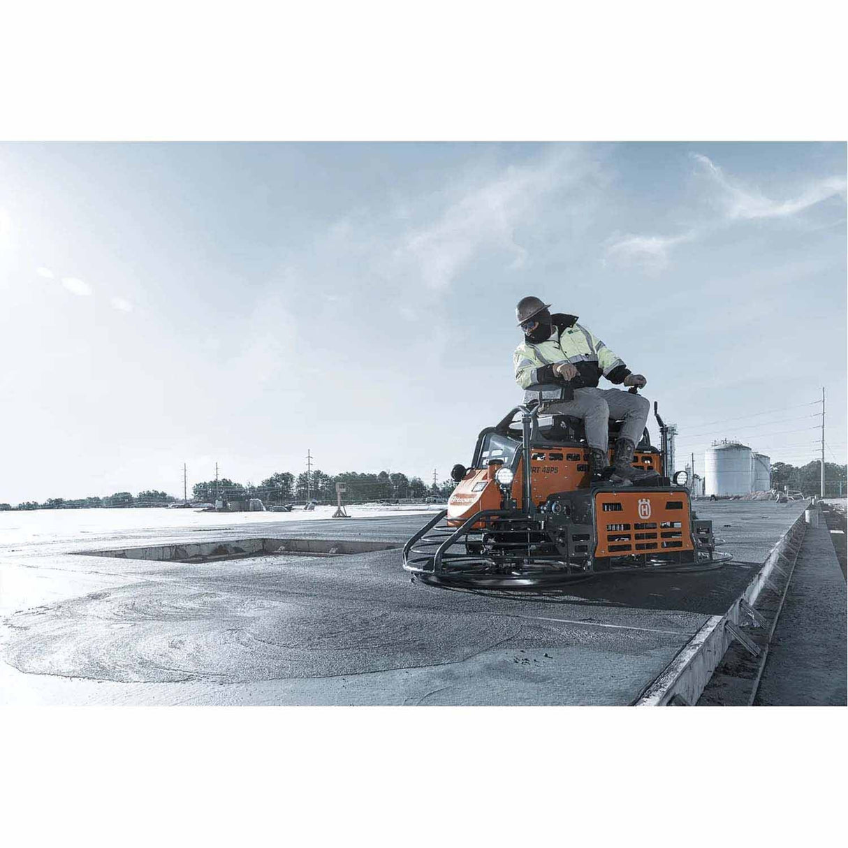 Husqvarna 970461611 CRT 48 PS Ride-On Power Trowel with Power Steering, 48 in Troweling Diameter - 5