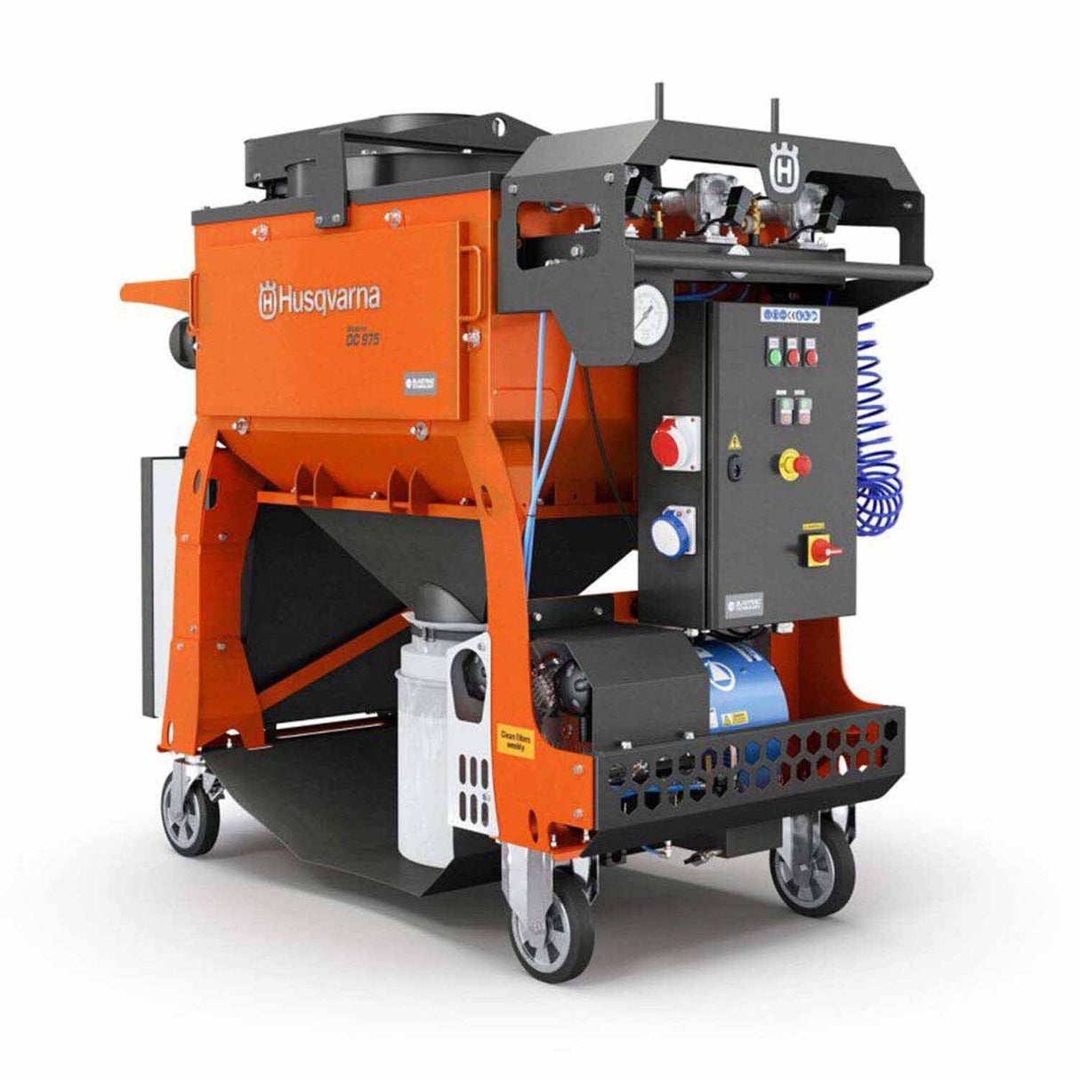 Husqvarna 970705202 Blastrac DC 975 480V Dust Collector with HEPA/Longopac Option