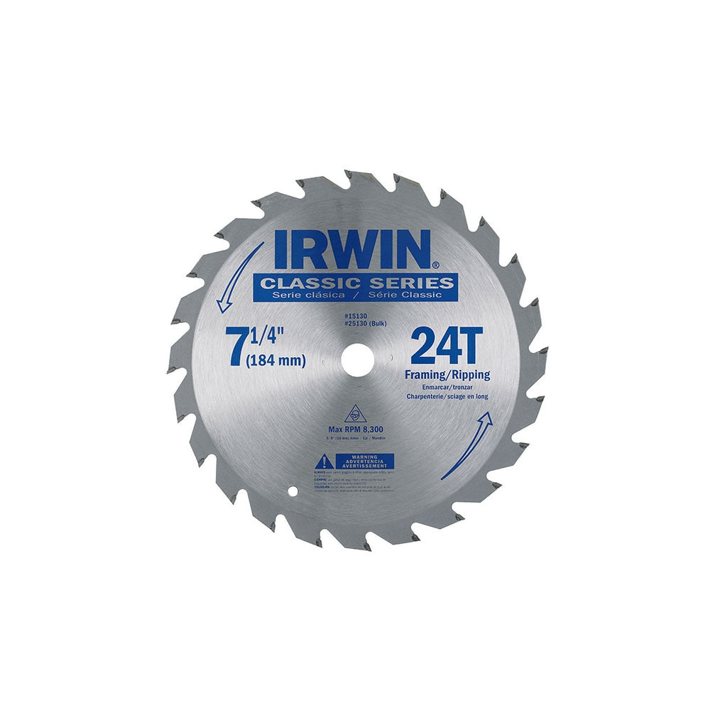Irwin 25130 7-1/4" 24T Classic Series Circular Saw Blade