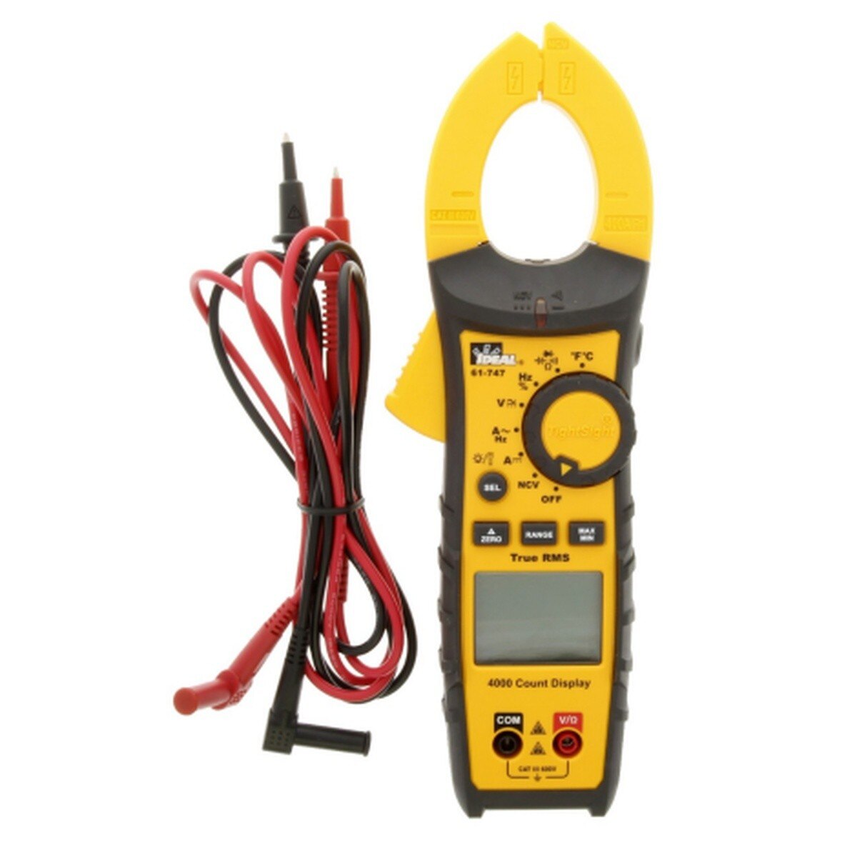 Ideal 61-747 400A AC/DC TRMS TightSight Clamp Meter - 4