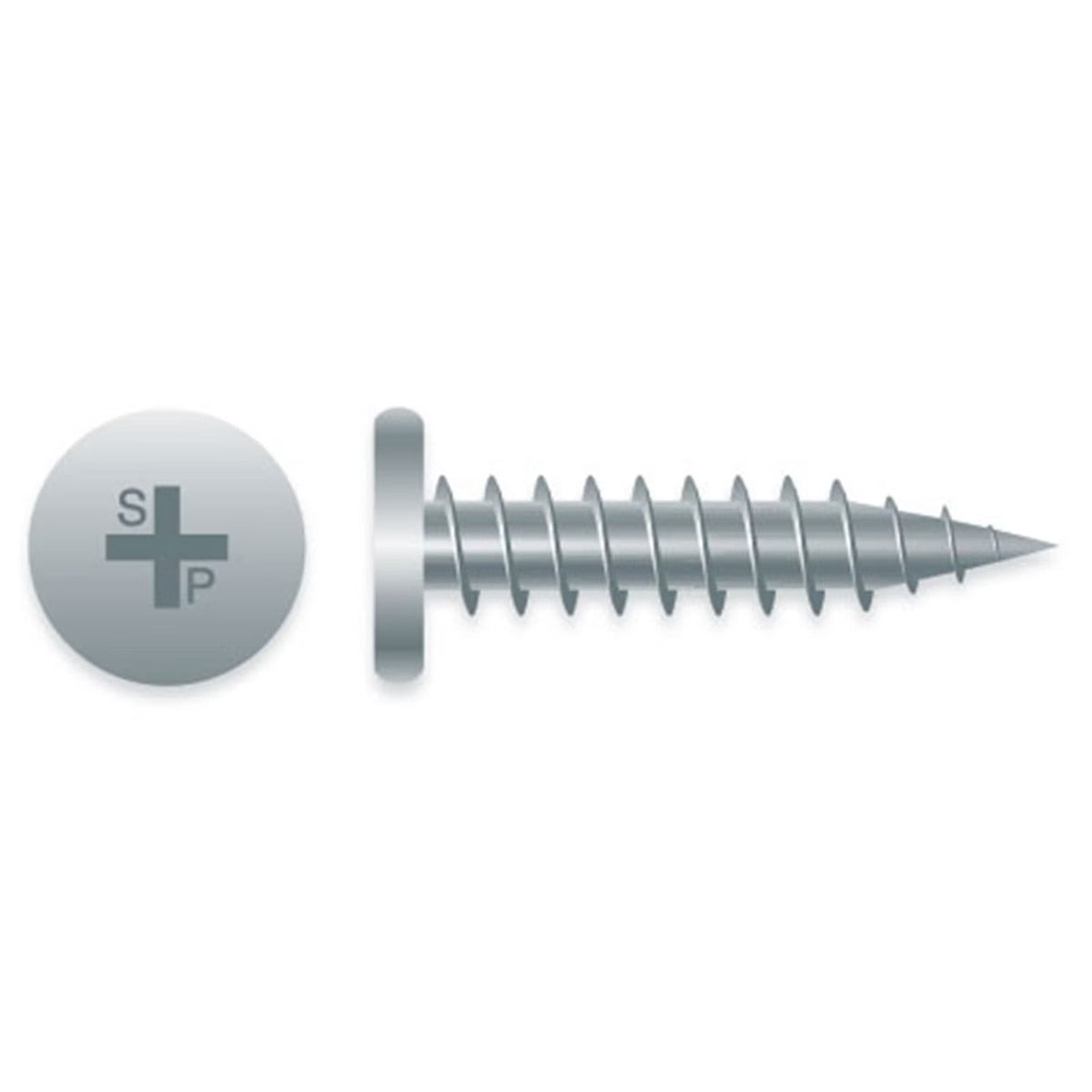 InterCorp PC12CV Phillips Pancake Head Strong-Shield Coated Screws (500 Box)