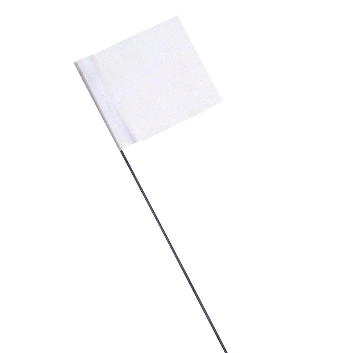 Intertape 900-WTPK FLAGS 3.2 mil PVC Flag on 21" Wire - FLAG White 2.5" X 3.5" X 21"PLAIN 10
