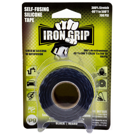 Intertape 99694 SILICONE TAPE Silicone Backed Self-Fusing Repair Tape - Black 1" X 10' PLN-PLN 6