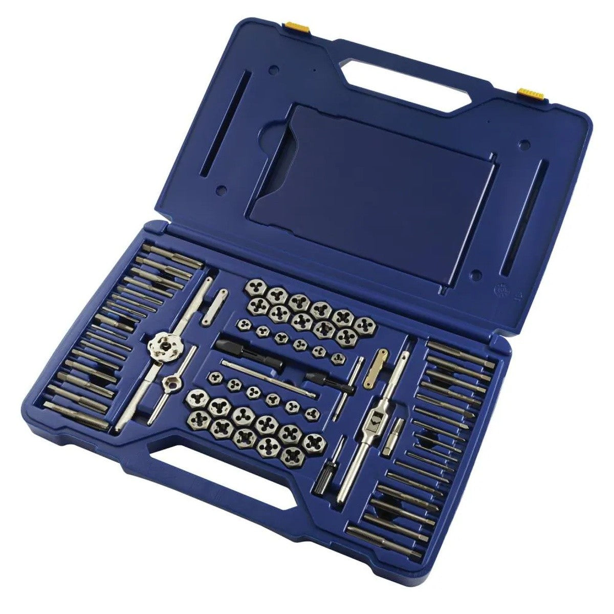 Irwin 26376 Machine Screw Fractional and Metric Tap and Hex Die Set with Plastic Case (76 Piece) - 3