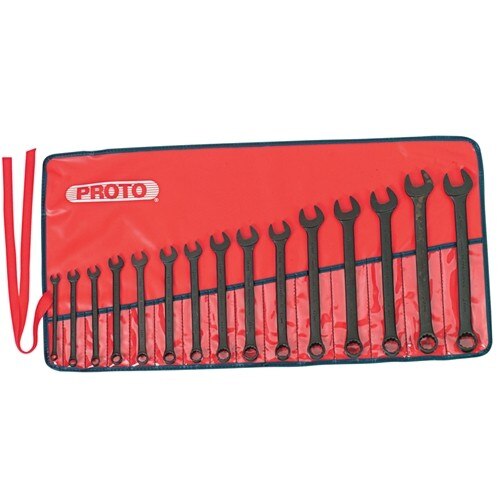 Proto J1200F-MBASD 15 Pc. Metric ProtoBlack™ Combination ASD Wrench Set - 12 Point