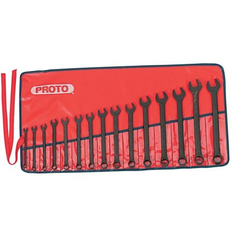 Proto J1200F-MBASD 15 Pc. Metric ProtoBlack™ Combination ASD Wrench Set - 12 Point