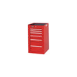 Proto J451934-6RD-SC 19-1/2W X25D X 34H Red 6-Drawer Side Cabinet