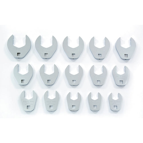 Proto J53001CF 1/2" Drive 15 Piece Crowfoot Wrench Set