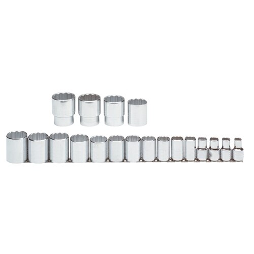 Proto J54113 1/2" Drive 19 Piece Socket Set - 12 Point