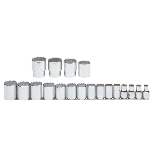 Proto J54113 1/2" Drive 19 Piece Socket Set - 12 Point