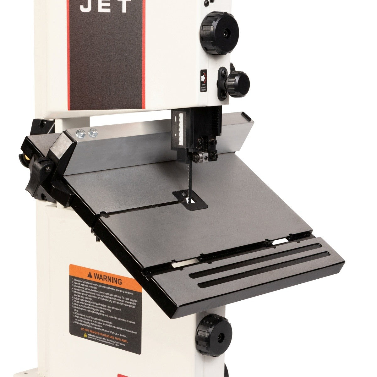 Jet JT1-3604 9" Benchtop Bandsaw with 3-1/2" Resaw Capacity - 7