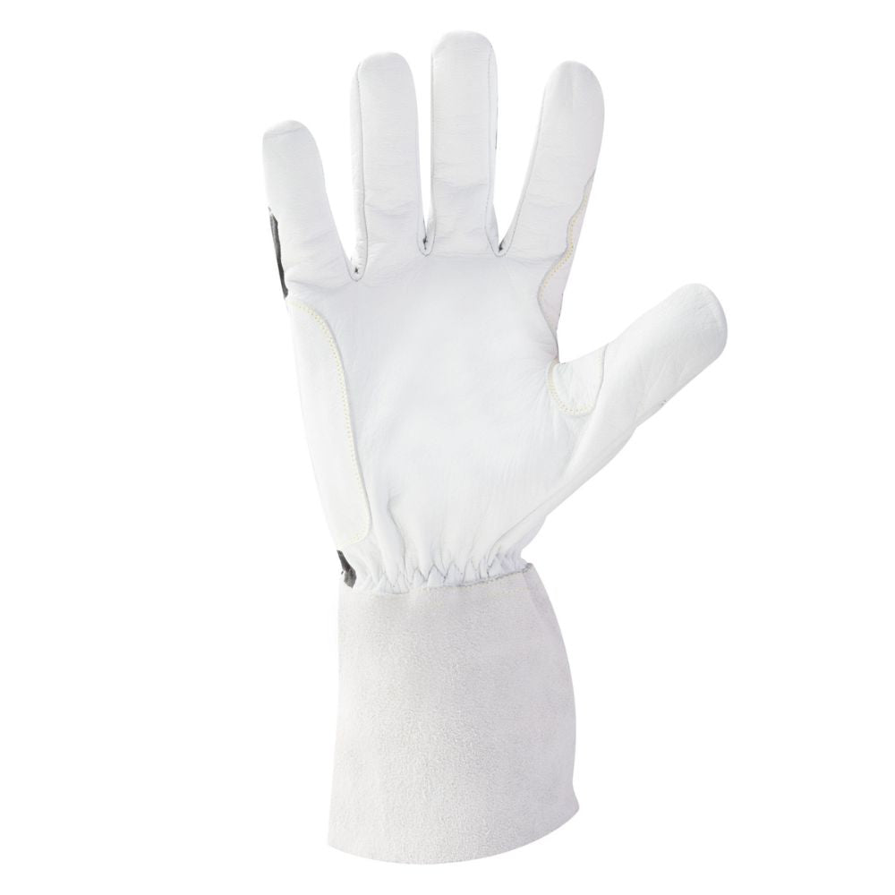 212 Performance ARCTIGEC5-05-010 ARC Economy TIG Cut 5 Resistant Goatskin Welding Gloves, Large Black;White - 3