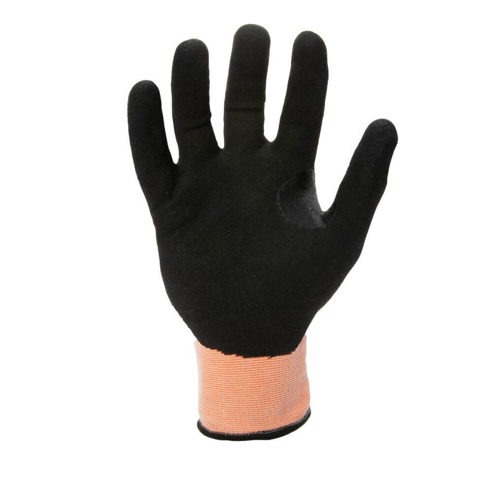 212 Performance AXA5-09-010 AX360 Seamless Foam Nitrile-dipped Cut Resistant Hi-Viz Gloves (EN Level E, ANSI A5), Large Orange - 3