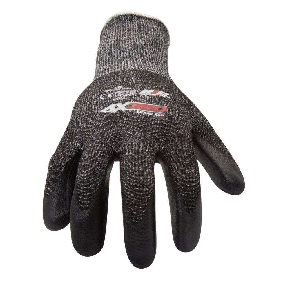 212 Performance AXC5-06-011PR AX360 Foam Nitrile-dipped Cut Resistant Gloves (EN Level 5, ANSI A3), X-Large Black;Gray - 2