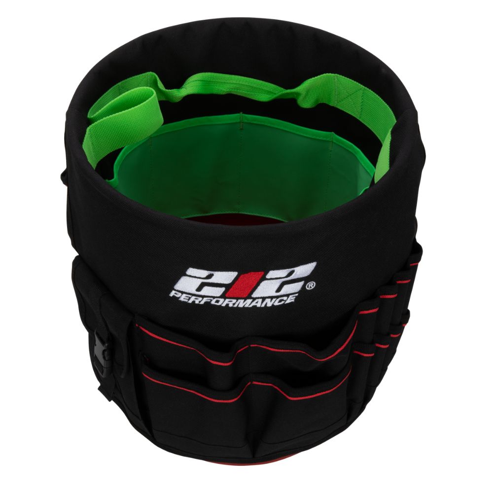 212 Performance BKO29-05 29-Pocket 5-Gallon Bucket Tool Organizer Black;Green;Red - 2