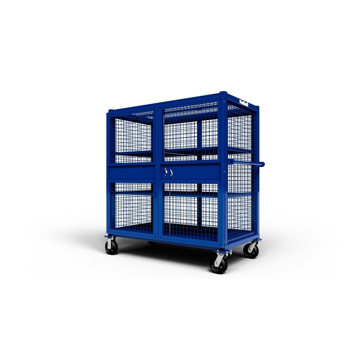 Jackson 5400 Wire Cage Cart with Casters 60.5" x 54" x 31" 1500 lb Capacity - 2
