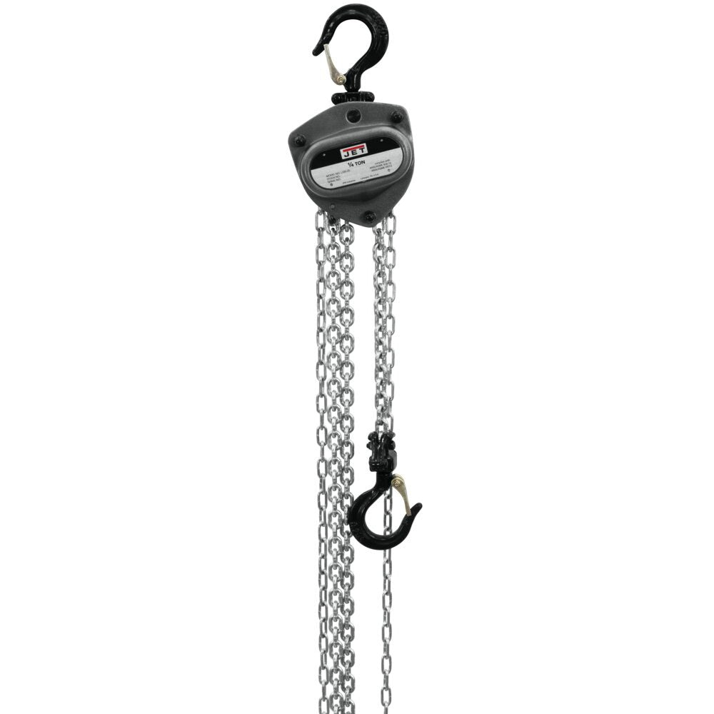 Jet JT9-101223 L-100-250WO-30 1/4-Ton Hand Chain Hoist 30' Lift, Overload Protection