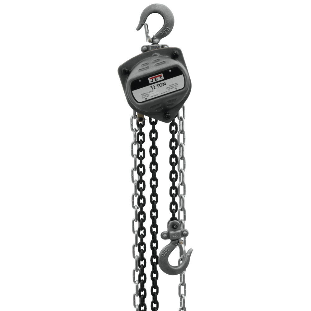 Jet JT9-101901 S90-050-15, 1/2-Ton Hand Chain Hoist With 15' Lift
