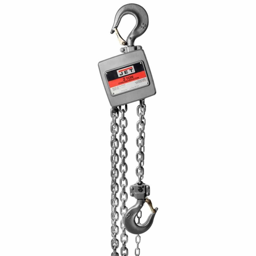 Jet JT9-133215 AL100-200-15 2 Ton Hand Chain Hoist with 15' of Lift