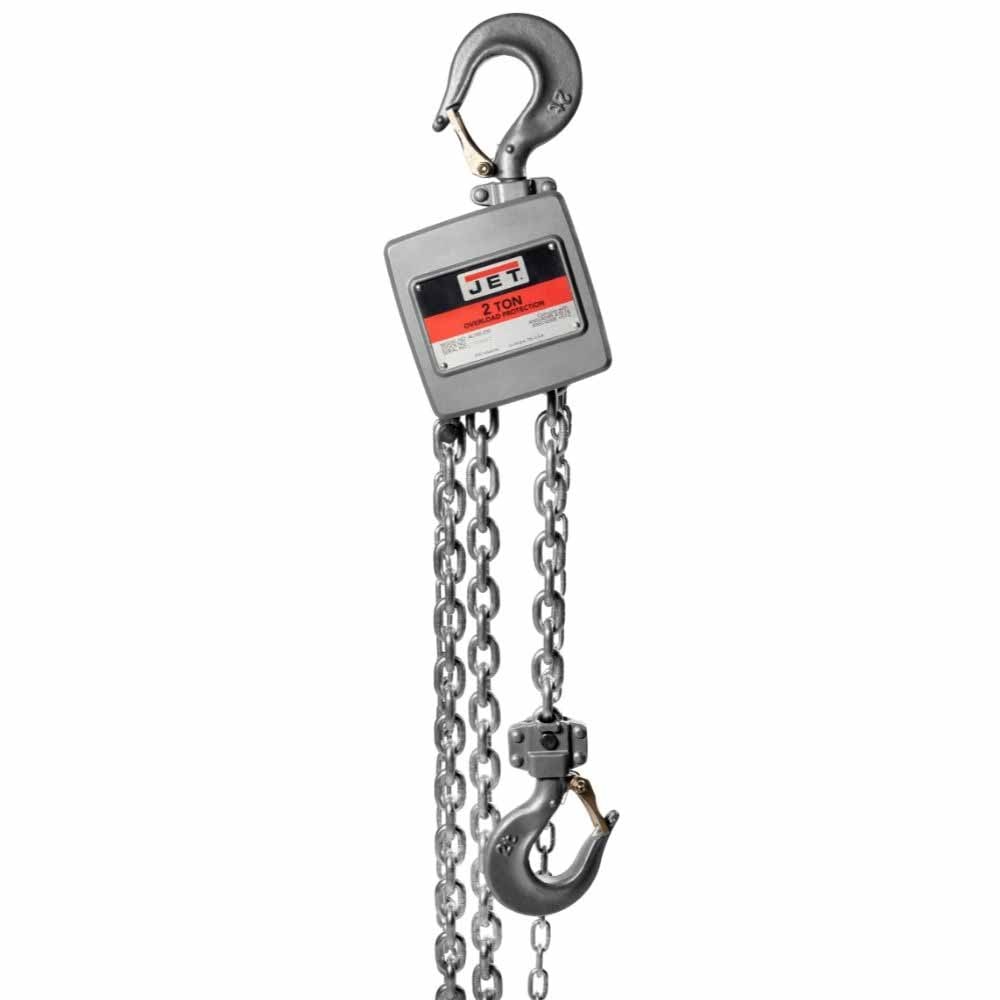 Jet JT9-133220 AL100-200-20 2 Ton Hand Chain Hoist with 20' of Lift