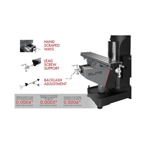 Jet Elite JT9-894010 ETM-949, Elite 9x49 Variable Speed Mill - 9