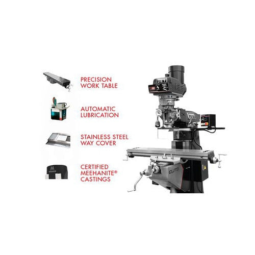 Jet Elite JT9-894041 ETM-949 Mill With 3-Axis ACU-RITE MILLPWR G2 CNC - 14