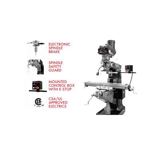 Jet Elite JT9-894138 ETM-949 Mill with 3-Axis ACU-RITE 303 (Quill) DRO - 11