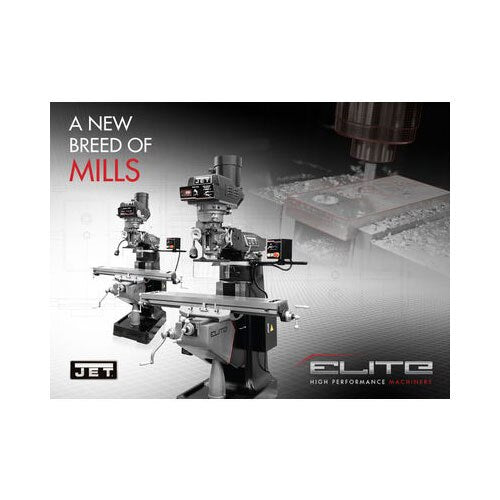 Jet Elite JT9-894145 ETM-949 Mill with 3-Axis ACU-RITE 303 (Knee) DRO - 15