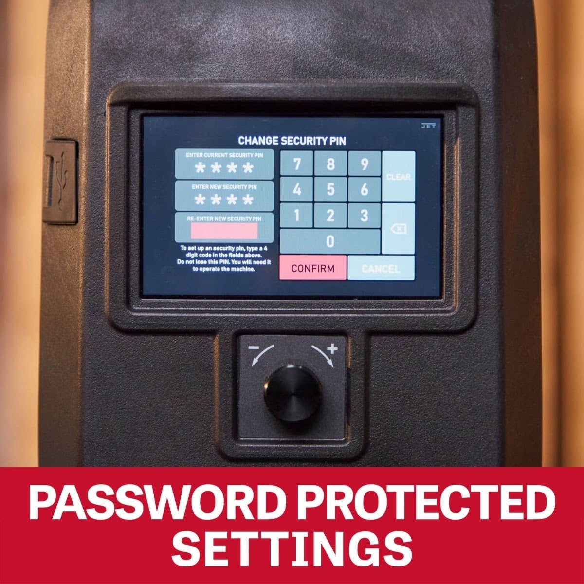 Jet JT1-2060 20 Inch Smart Drill Press with Touchscreen Control and 6 Inch Spindle Travel - 6