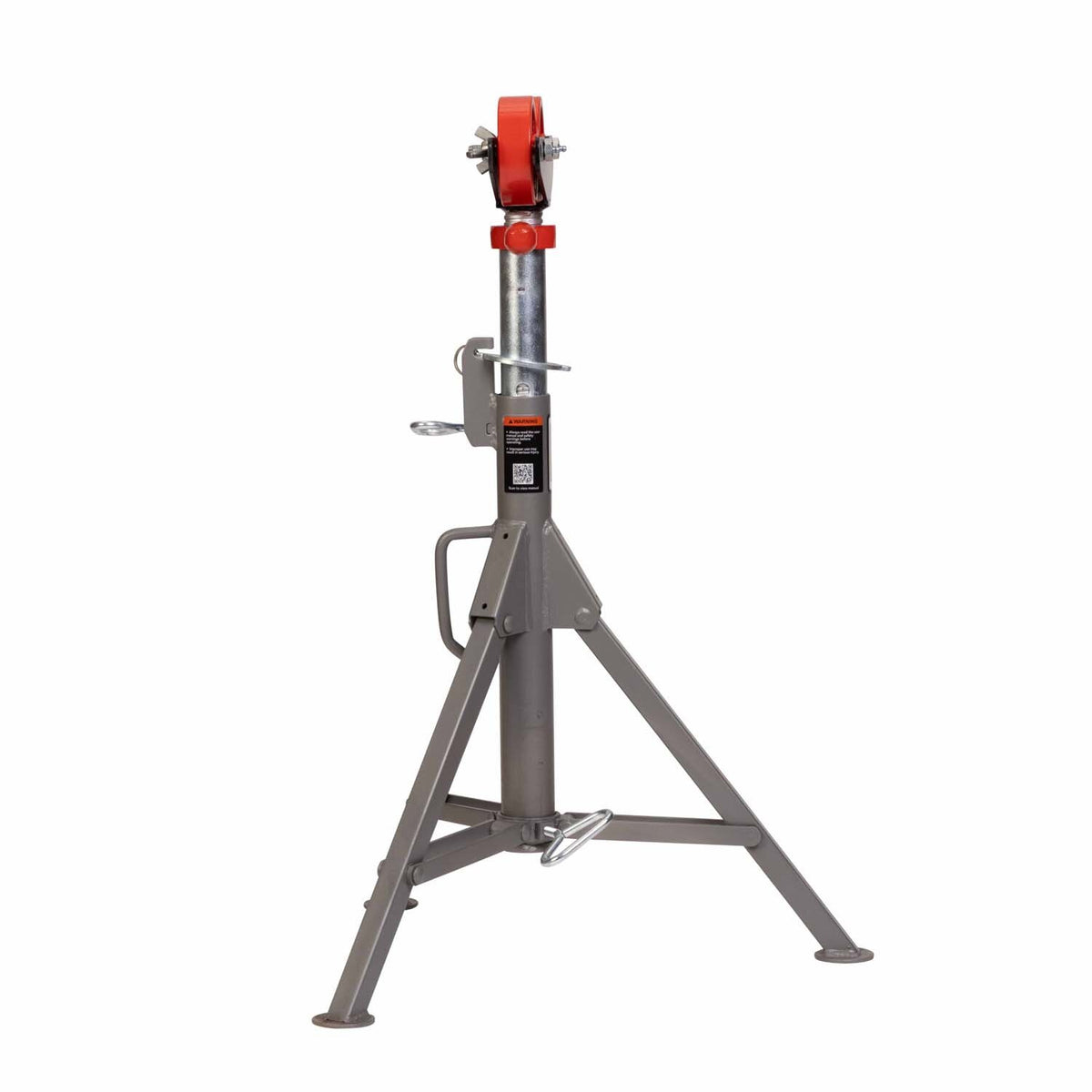 Jet JT1-2404 Folding Pipe Jack Stand w/Steel Rollers - 3