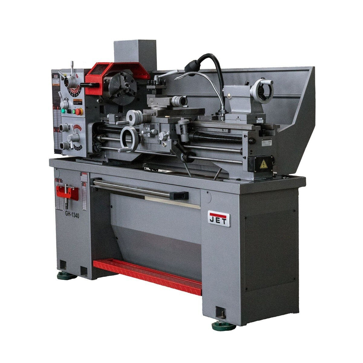 Jet GH-1340 13x40 Gear Head Engine Lathe with Newall NMS300 DRO and Taper Attachment Kit - 2