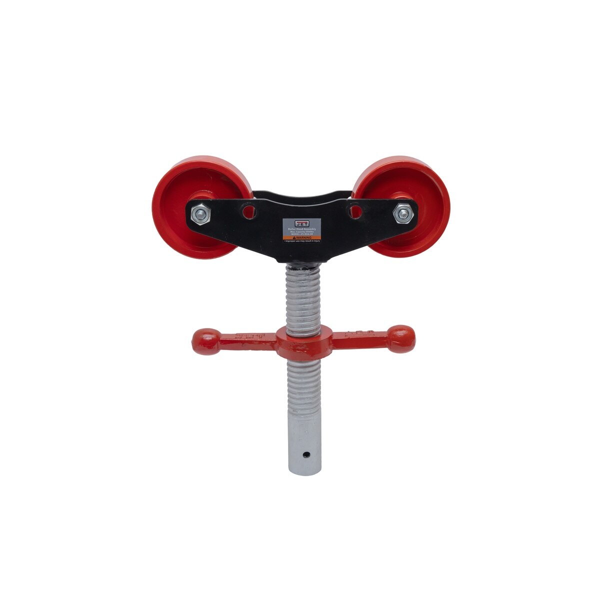 Jet JT1-3815 JPJ-RHA-SR Steel Roller Head Assembly for Pipe Jacks Up to 24"