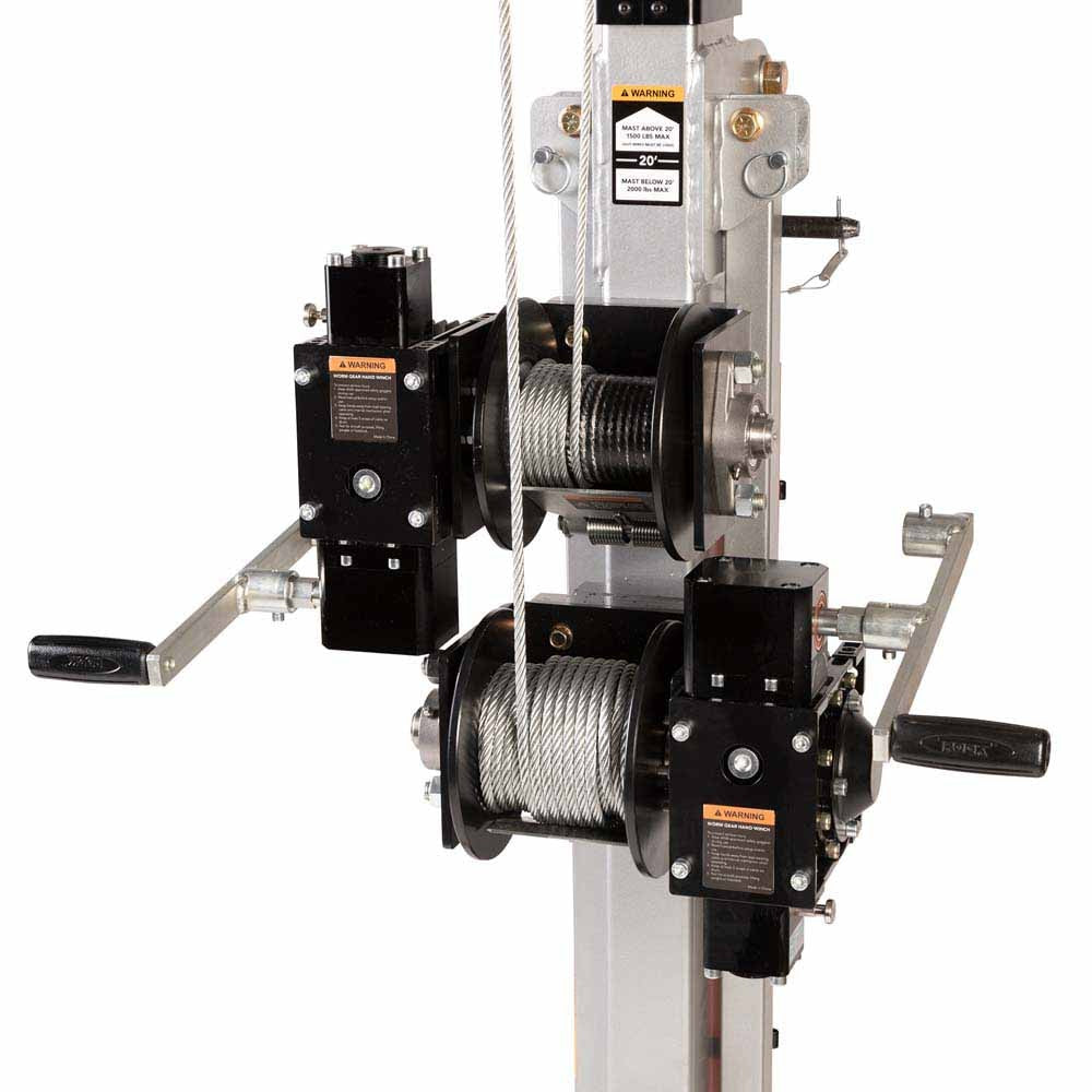 Jet JT1-595 SKY25 SkyHyker Jobsite Material Lift - 25' Max Height - 2000 lb Lifting Capacity - 19