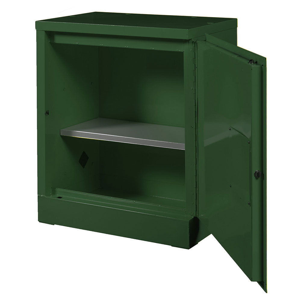Crescent Jobox 1-750620 12 Gallon Pesticide Manual Close Safety Cabinet - Green - 2