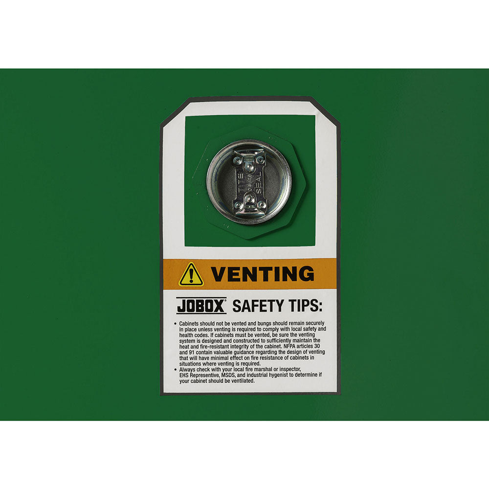 Crescent Jobox 1-750620 12 Gallon Pesticide Manual Close Safety Cabinet - Green - 12