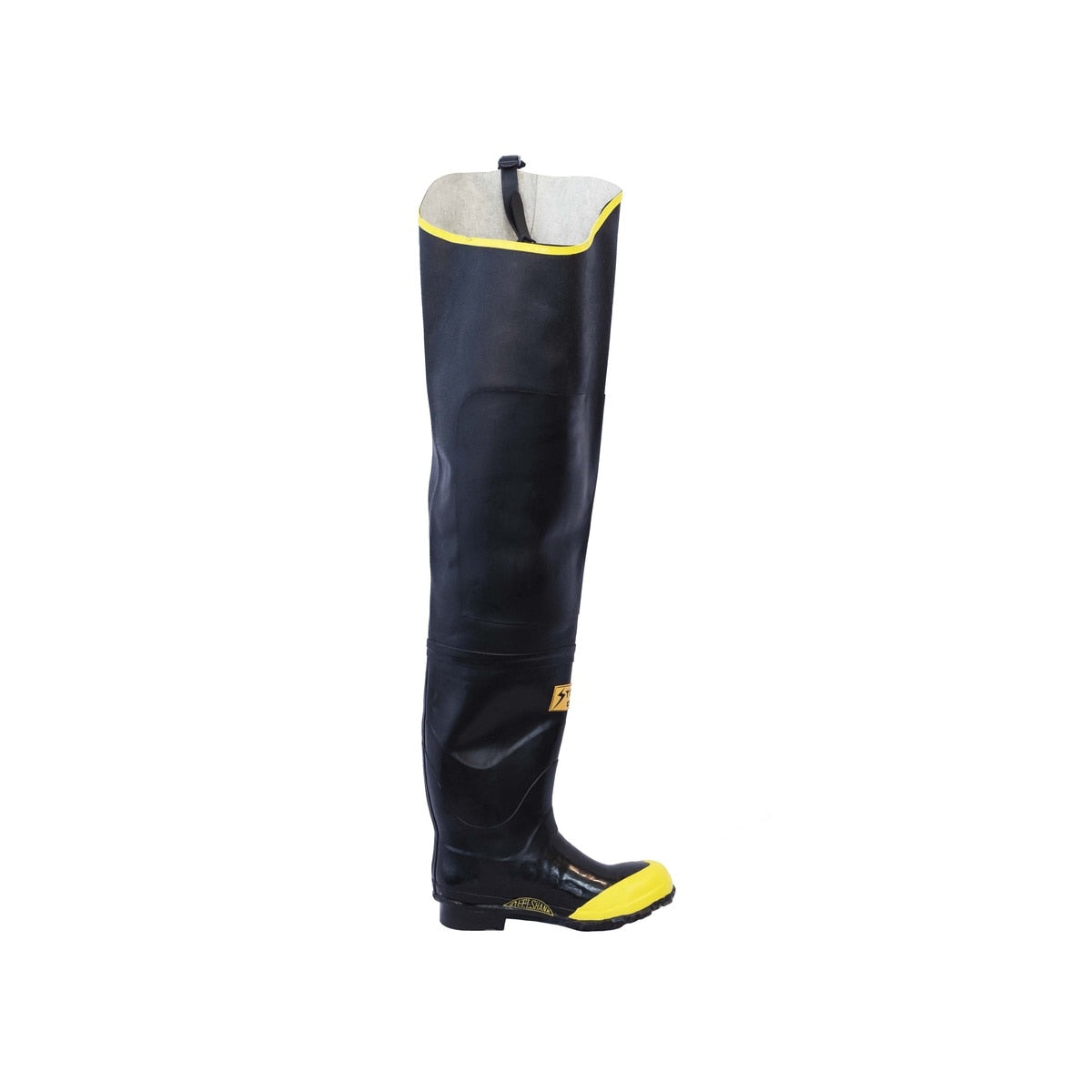 Johnson Wilshire HIP.STL-16 30" Black Rubber Steel Toe Hip Boots Size 16 - 3