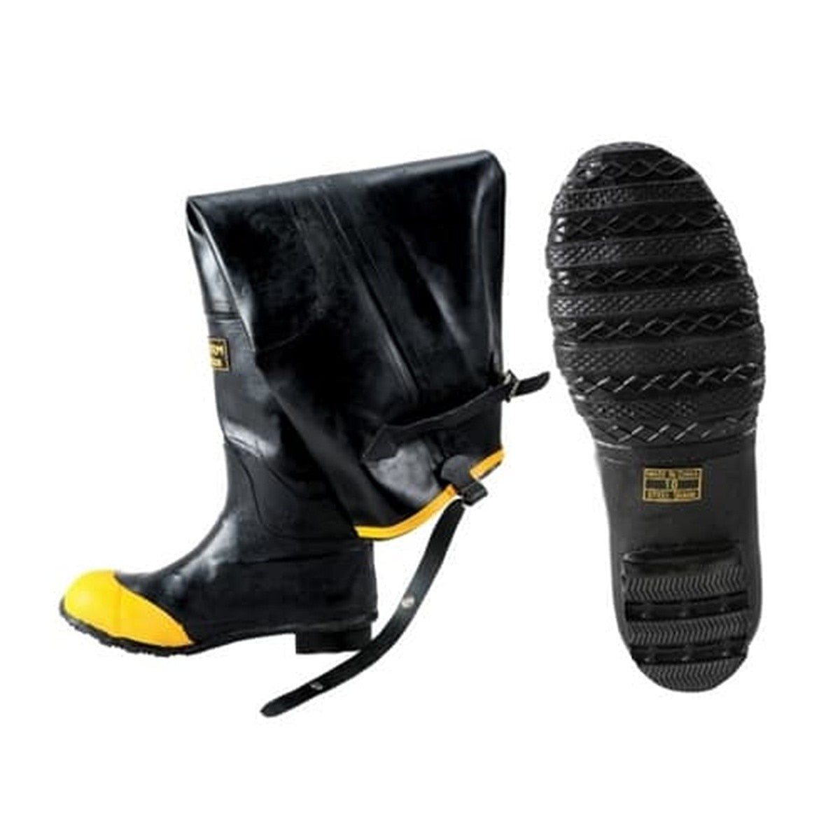 Johnson Wilshire HIP.STL-6 Black Rubber Hip Boots Size 6