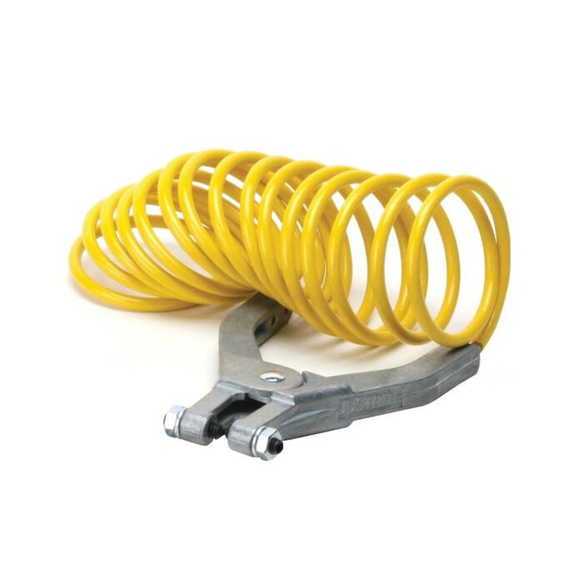 Justrite 08497 10' Coiled Antistatic Insulated Wire for Bonding and Grounding with Hand Clamp and 1/4" Terminal