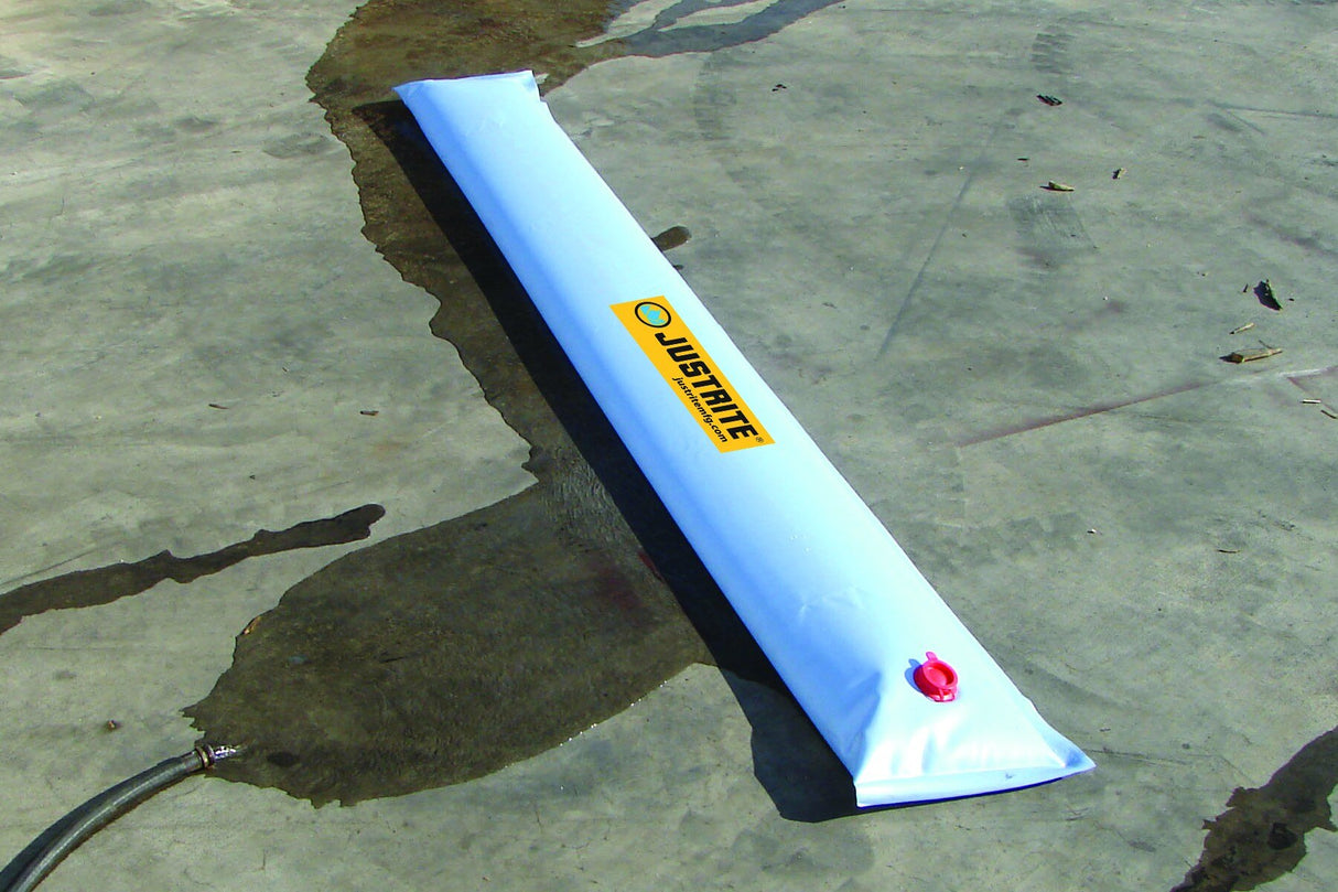 Justrite 28454 Water-Filled Boom Diverter, 25' long - 2