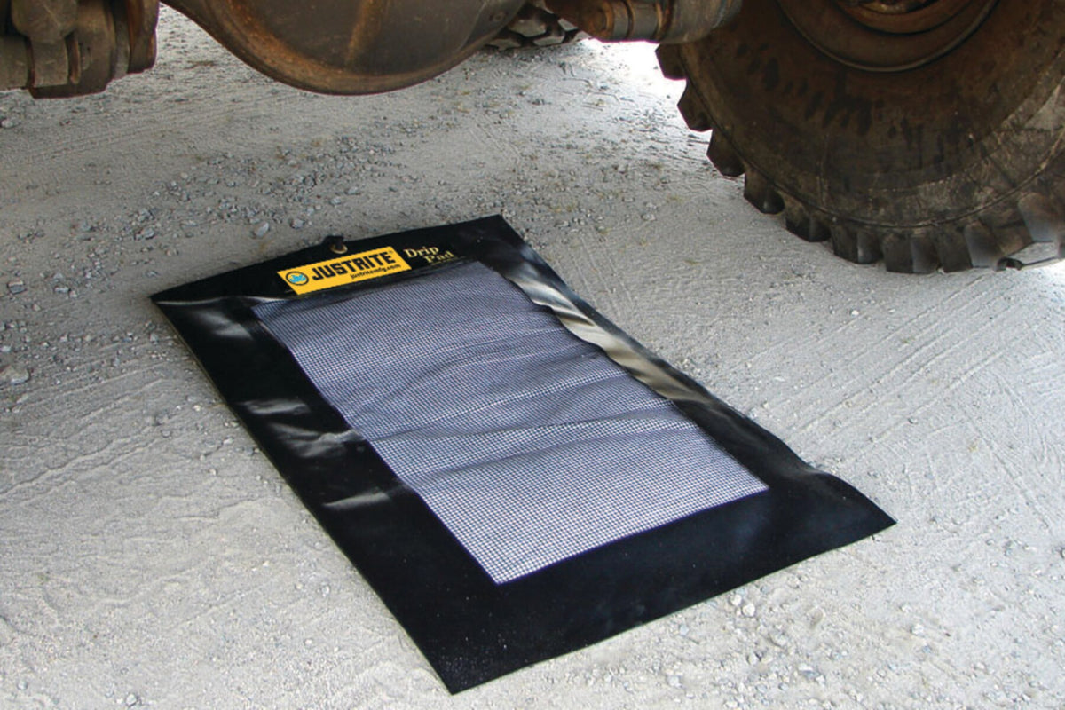 Justrite 28459 Extended Drip Pad with 5-pack Sorbents