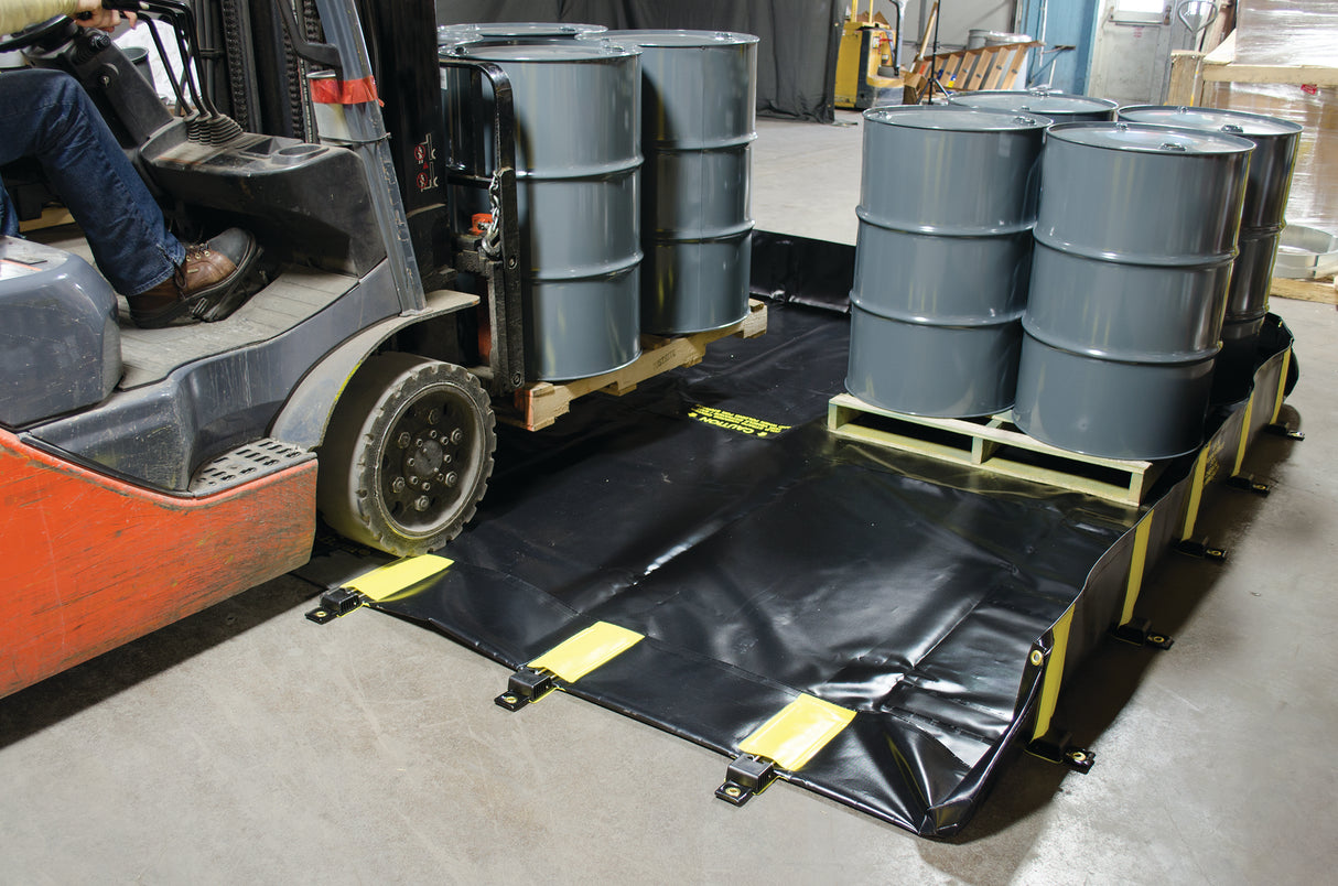 Justrite 28519 Rigid-Lock Quickberm 10' x 10', 745 Gal. - 3