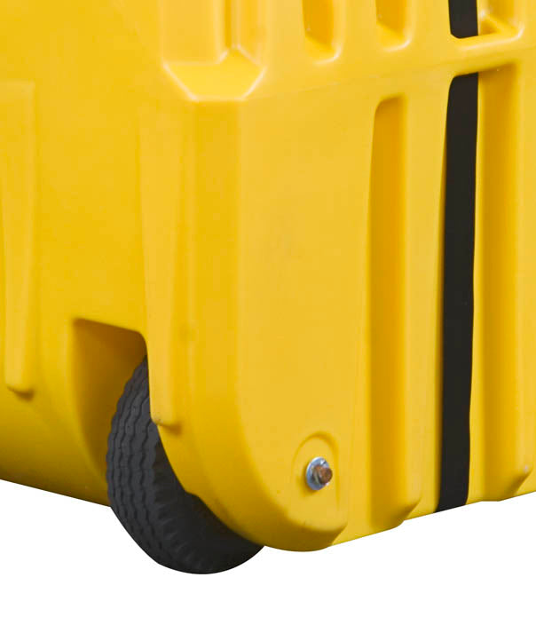 Justrite 28664 Indoor/Outdoor Spill Containment Caddy - Yellow - 3