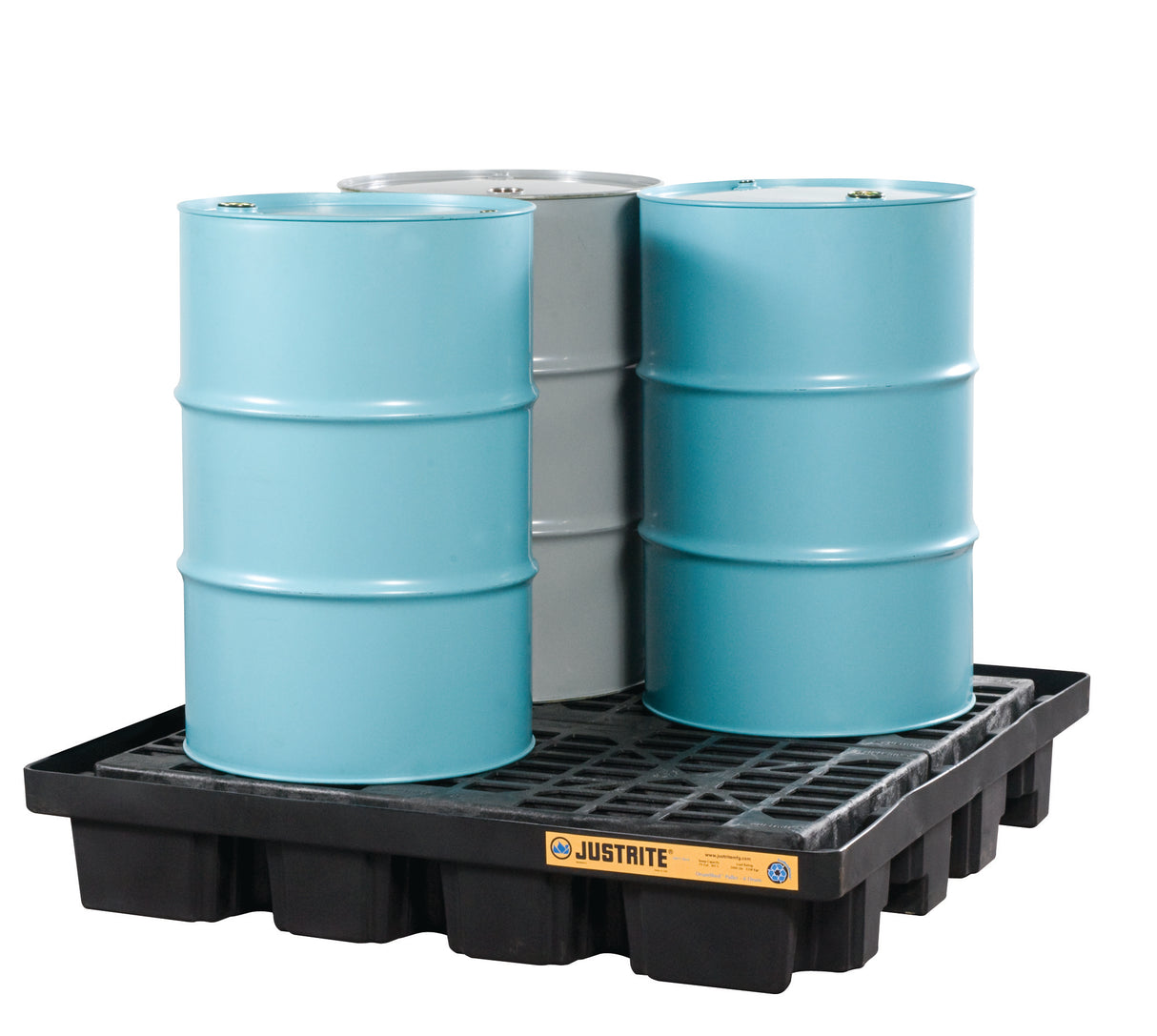 Justrite 28673 4-Drum Low Line Pallet - Black